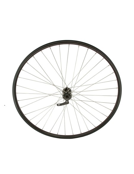 700c Alloy Free Wheel 36 Spoke 14gBlack 3/8 Q.R/Axle Double Wall Black.